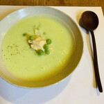 Izumo Soba Dandan - えんどう豆のスープ