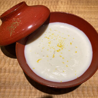 酒事と飯事 黄瀬戸 - 河豚の白子すり流し