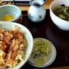 そばのかね久総本店 - イカ天丼セット1000円冷たいそば