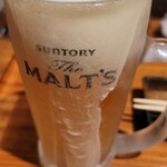 森林 - 生ビール(580円)