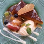 かぼちゃのプリン（デザート付きランチセット2000円）