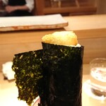 東麻布 天本 - 太刀魚の手巻き