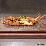 カーサ・デル・チーボ - 車海老とﾎﾞｯﾀﾙｶﾞの炙り焼