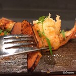 カーサ・デル・チーボ - 車海老とﾎﾞｯﾀﾙｶﾞの炙り焼