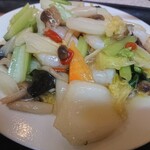 上海錦江飯店 - ・(週替)枸杞の実入り海老の塩炒め