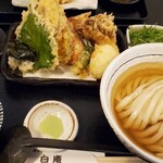 讃岐うどん 白庵 - 天ぷらセット・ひやひや