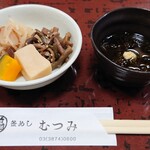 Kamameshi Mutsumi - 小鉢二種ともずく酢
