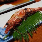 竜宮料理の宿 八島 - 車海老塩焼き