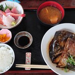 ファミリーれすとらん ひろせ 寿し正 - 料理写真:『鮮魚かぶと煮定食』(税込み1350円)
