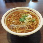 蕎麦見世のあみ - ネギ投入