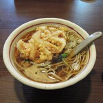 蕎麦見世のあみ - 生白海老かき揚げ蕎麦