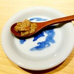 温石 - お出汁をくぐられた海老味噌。絶品。