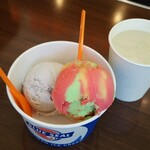 ブルーシール - トロピカルマーブル＆沖縄田芋チーズケーキ(ジュニアサイズ) 470円(税込)