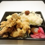 からあげの篤 - からあげ弁当(大盛り)ももからあげ6個、ご飯1.5倍！