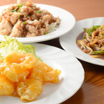 Chuukaizakayayoshishou - 油淋鶏、エビマヨ、青椒肉絲の集合