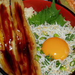 穴子しらす丼