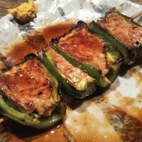 鳥茂 - ピーマンの肉詰め