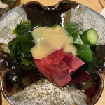 Yondaime Uoyou - 本マグロ赤身酢味噌和え 680円