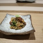 鮨 やま咲 - ホタルイカ(旬菜の花と☆リゾットみたい）