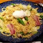 Goemon - イベリコ豚と春野菜づくしのよくばりスパゲッティー(醤油バター)：1,280円