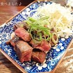 ざぶとん - 200円メニューの牛サイコロステーキ