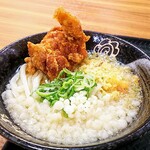 Hanamaru Udon - 冷かけ320円 ミニカレー290円 から揚げ130円