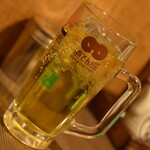 道とん堀 - 緑茶ハイ（３２８円）２０２１年３月