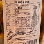 とり茶太郎 - 伊賀の酒でした　伊勢錦っていう酒造好適米も初めて知りました　今日は初めてづくしだね