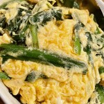 かつぎや - 胡麻油に塩味の玉子という最強の組み合わせですな