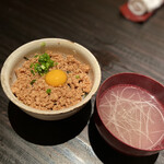 瀬尾 - そぼろご飯&鳥スープ
