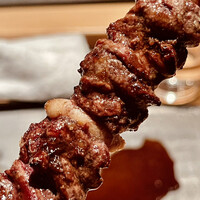 とり茶太郎 - 一串に何羽分さしてあるんだろうというボリュームです