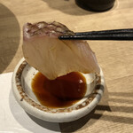 馳走屋 巣庵 - 5000円コース 鯛の刺身アップ