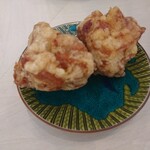 鶏白湯そば 燠 - 肉汁からあげ(150円)