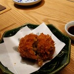 蕎麦前 山都 - メンチカツ