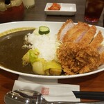 とんかつ ジーエス - カツとカレー　1,300円　追加にメンチカツ(300円)