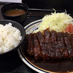 みそかつ 三和 - 厚切り味噌かつ定食