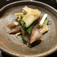 鮨 こだん - 富山県産ホタルイカとうるいの酢味噌和え