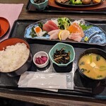 北の家族 - 兄ぃの頼んだ、刺身定食(税込1,200円)