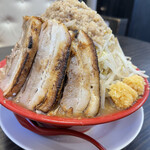 黒木製麺 釈迦力 雄 - そびえ立つ野菜の山は750g！！
