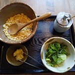 釜揚げうどん専門店もと - ざるうどん薬味