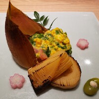 寿司 はせ川 心斎橋本店 - 焼物　クエと筍