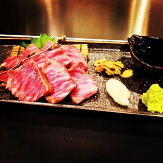 Carefully selected Japanese beef Steak. If you want to eat meat, try [Re Rakushu]