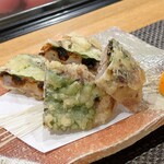 ぼちぼち - れんこんとウニいそべ揚げ