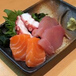 鉄板居酒屋OHANA - さしみ３種盛