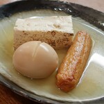 大八 - 玉子、焼き豆腐、ごぼてん