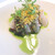 レストラン　カズ - •桜鯛のマリネ
　下は北九州の若松産のトマトとセミドライのトマト