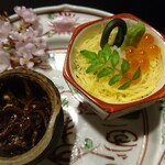 和ごころ 泉 - イカナゴのくぎ煮、可愛い散らし寿司、春爛漫の具材たくさんでした。