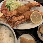 食堂 南国 - エビフライ定食