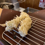 天寿ゞ - 山ウドはほっこりと。山菜楽しめて嬉しい。