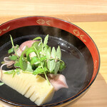 日本料理こまつ - 筍 ホタルイカ